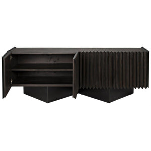 Reclaimed Lumber Linnea Sideboard, Steel Base-CFC Furniture-Blue Hand Home