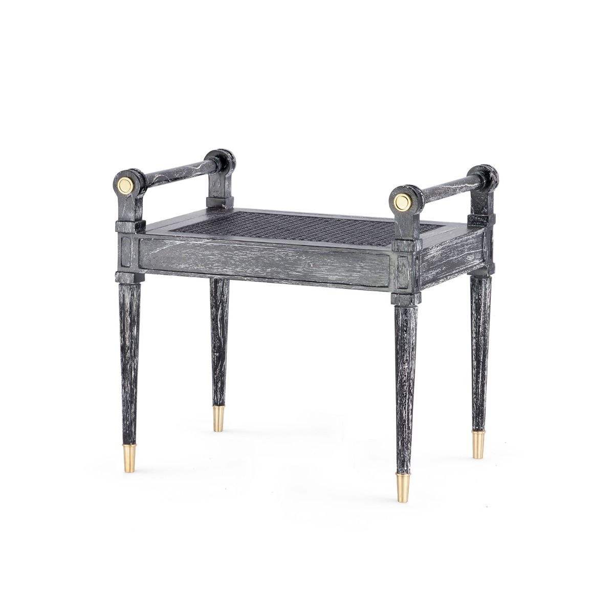 Villa & House - Paris Bench, Black-Bungalow 5-Blue Hand Home