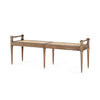 Villa & House - Paris Large Bench, Driftwood-Bungalow 5-Blue Hand Home