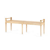 Villa & House - Paris Large Bench, Natural-Bungalow 5-Blue Hand Home