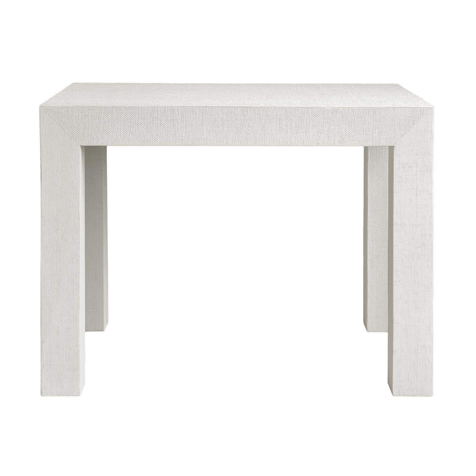 White parsons store side table