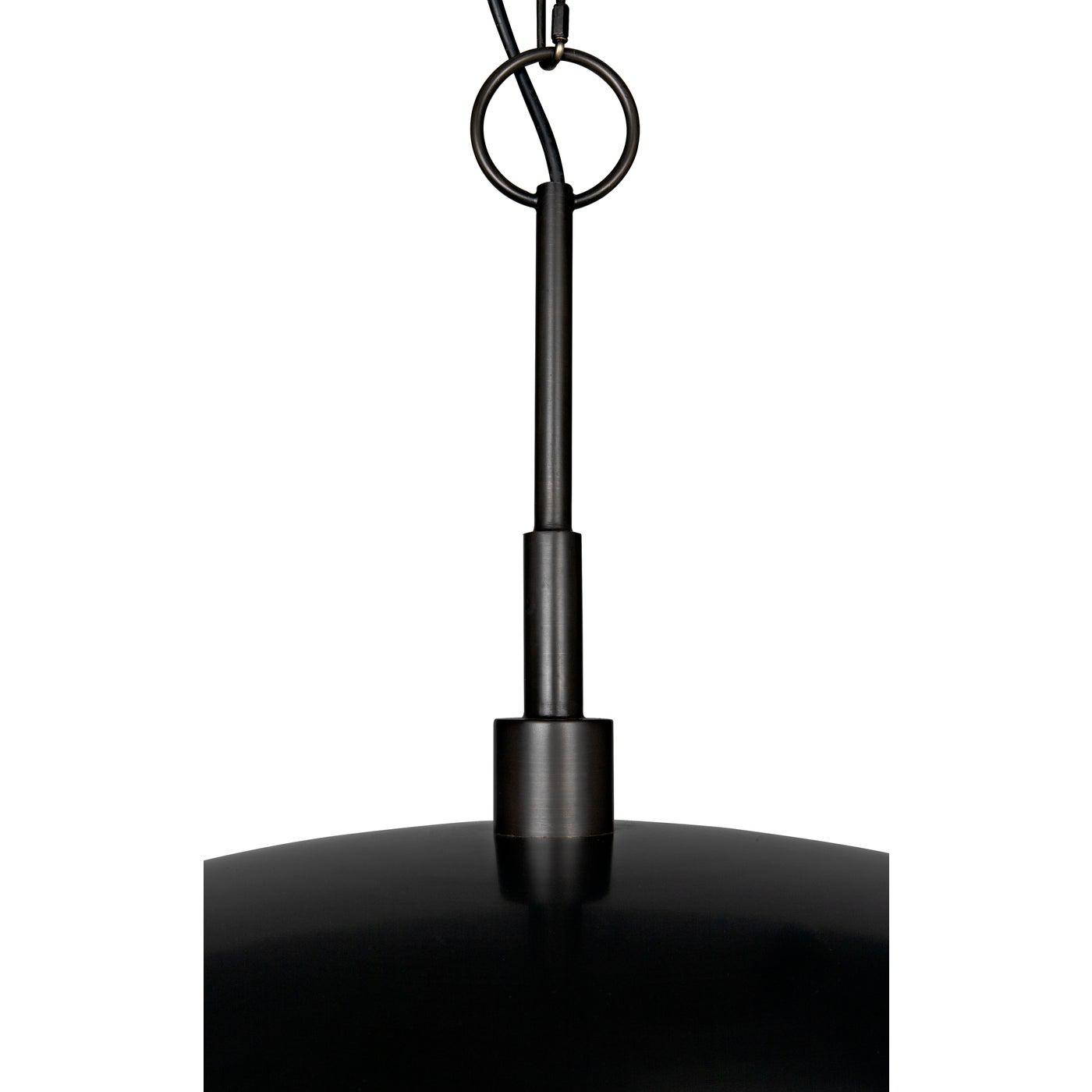 Noir Anton Pendant, Metal with Aged Brass Finish-Noir Furniture-Blue Hand Home