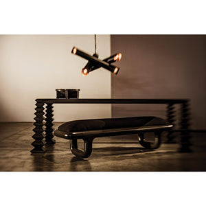 Javelin Chandelier, Black Steel-Noir Furniture-Blue Hand Home