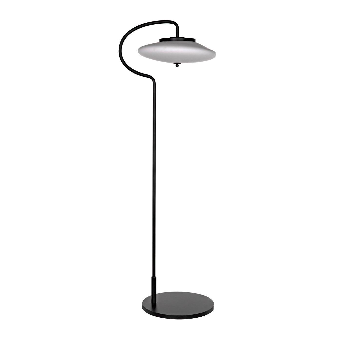 Lolibri Floor Lamp, Black Steel-Noir Furniture-Blue Hand Home