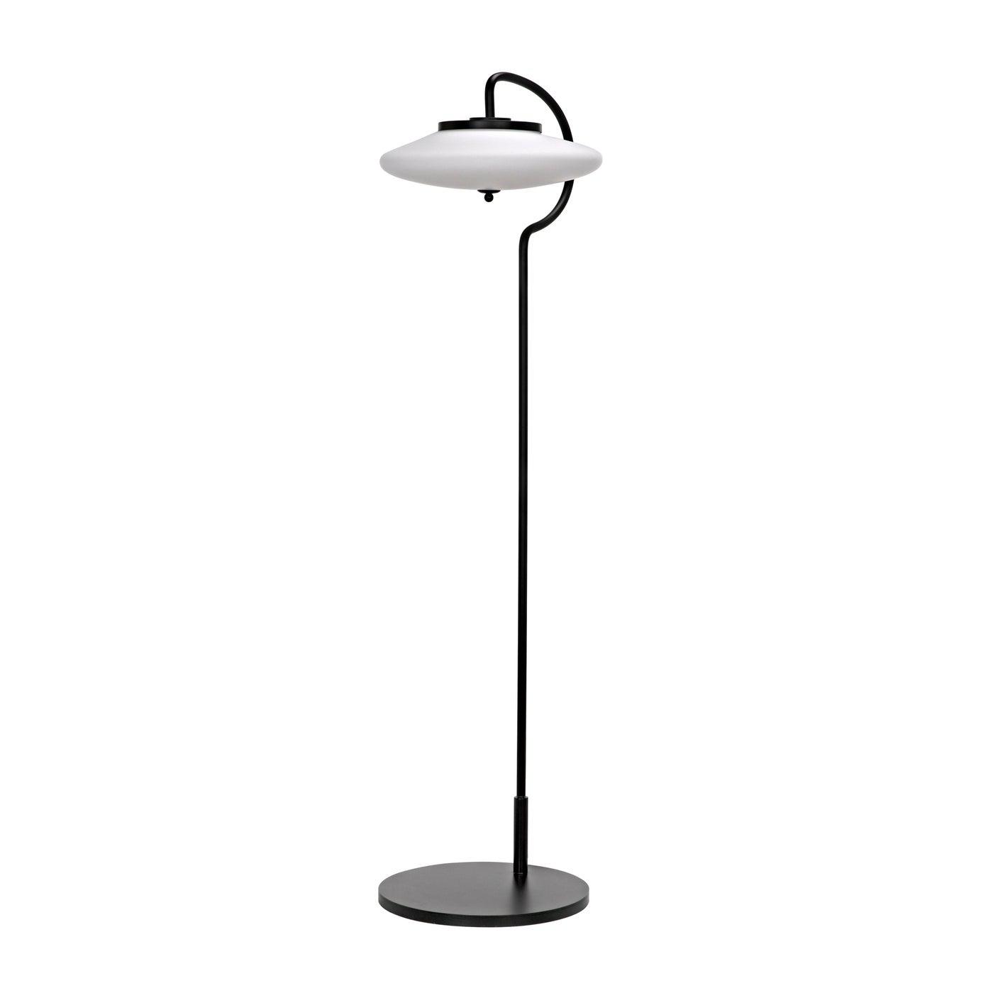 Lolibri Floor Lamp, Black Steel-Noir Furniture-Blue Hand Home