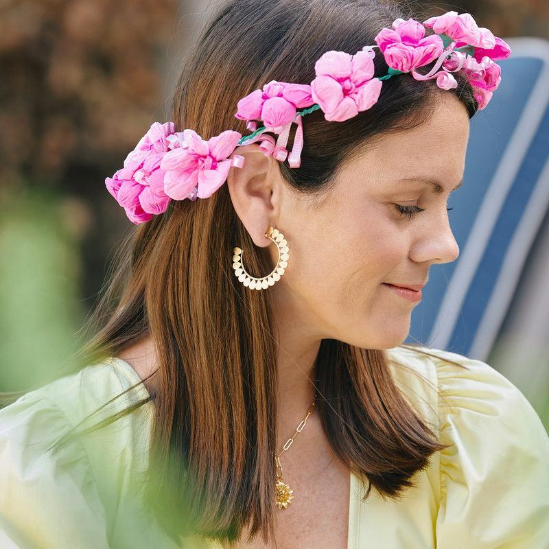 Petal Hoops-Susan Shaw Jewelry-Blue Hand Home